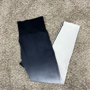 Zyia leggings womens extra large black ombré high waisted athletic gym active